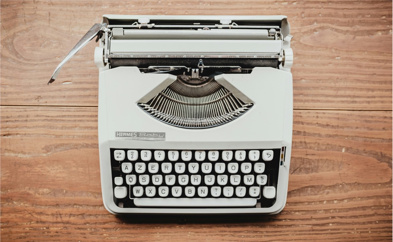 Content writing typewriter